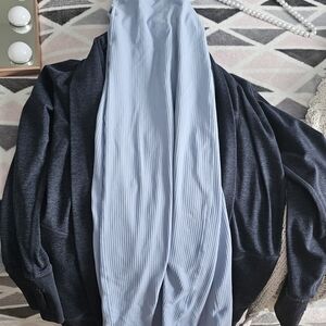 Aerie Gray Ribbed Lounge Pants